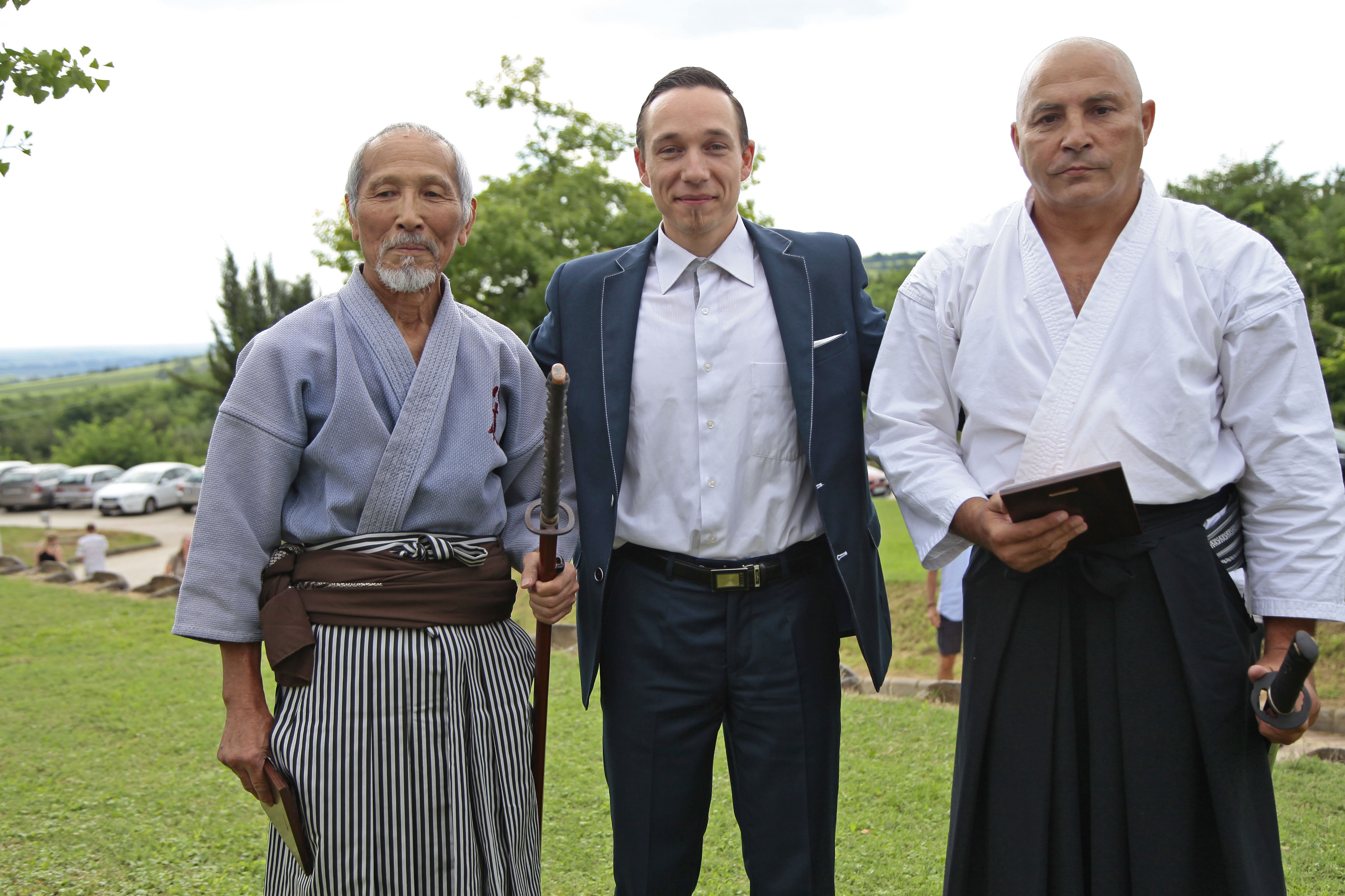 Suzuki Kimiyoshi sensei, Kellár F. János Immánuel és Tonte Gyula